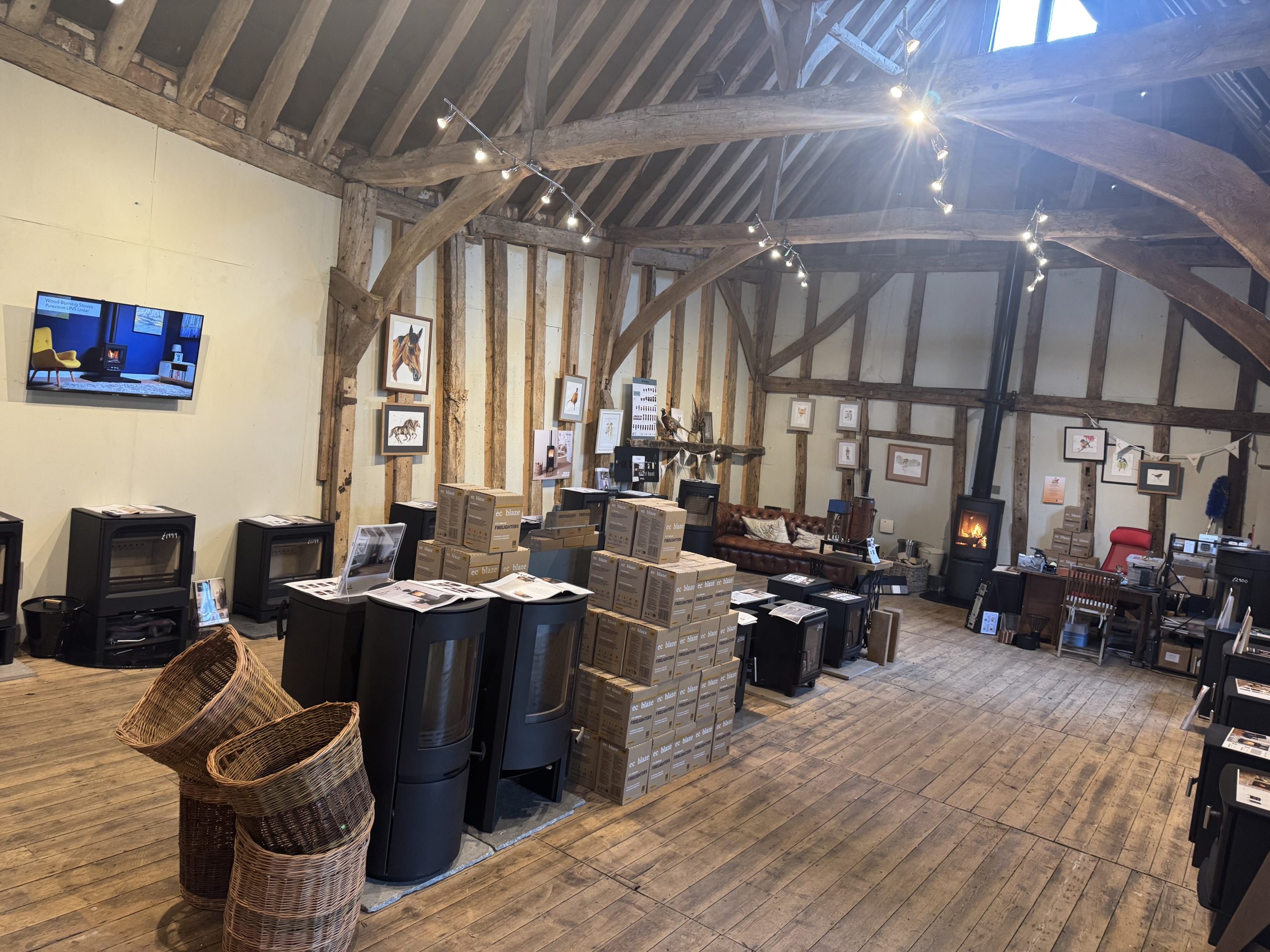 Come and view our stove showroom